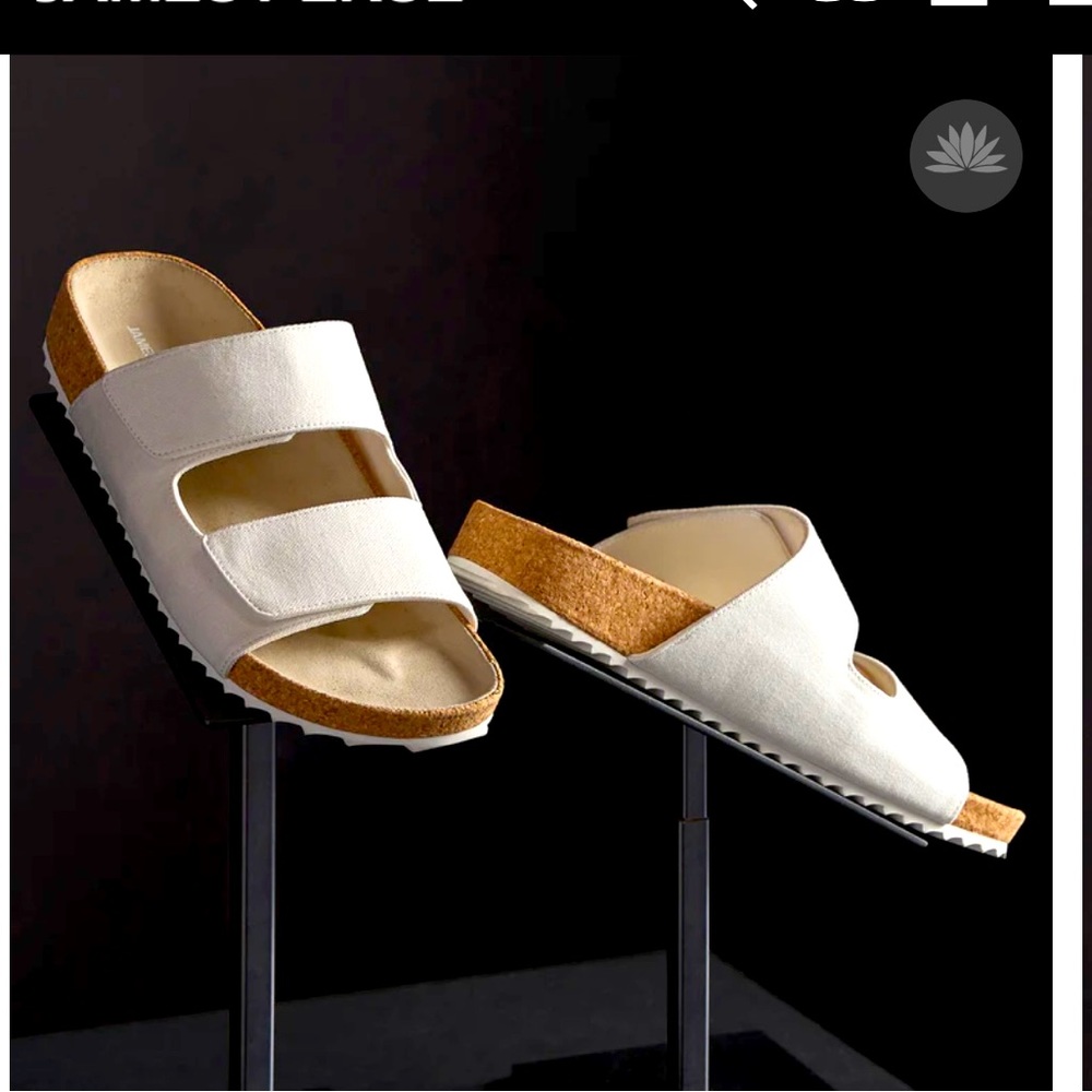 James Perse Double Strap Slide NWOT